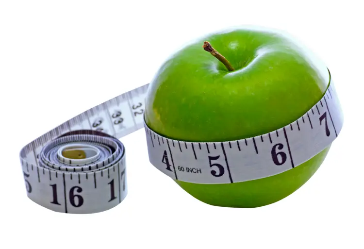 Green Apple with Measuring Tape