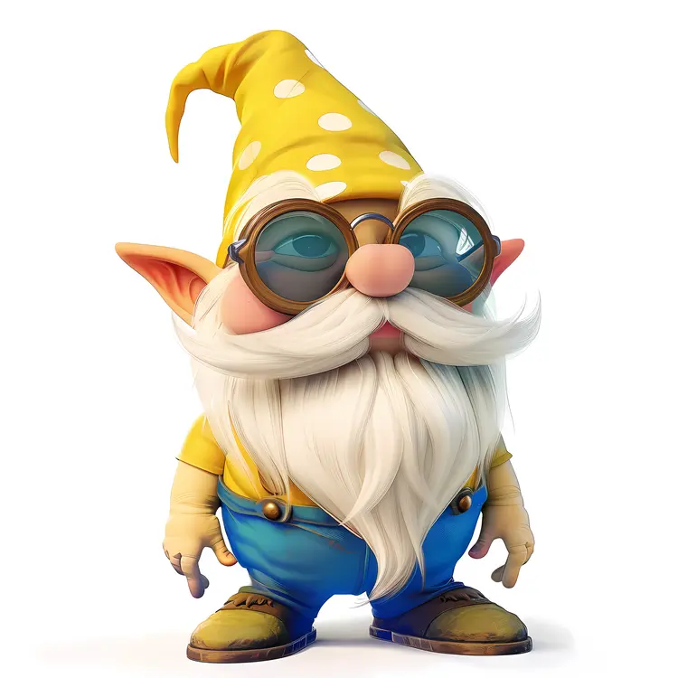 Garden Gnome with Glasses