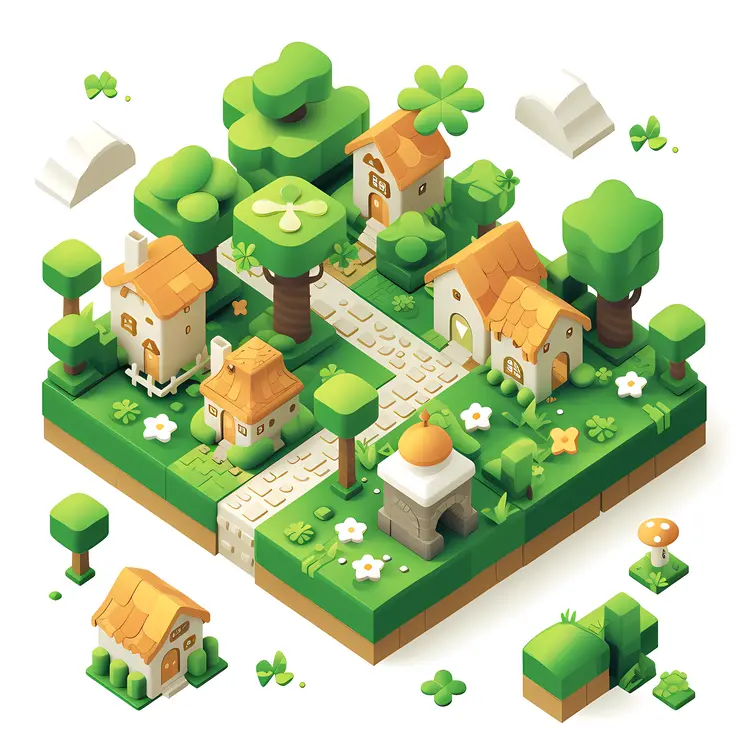 Small Cute Doodle House