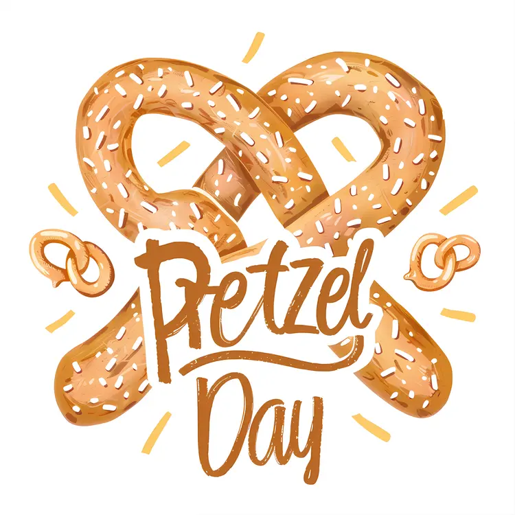 Illustrated Pretzel for Pretzel Day