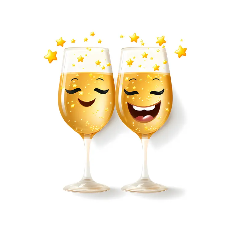 Festive Champagne Glasses