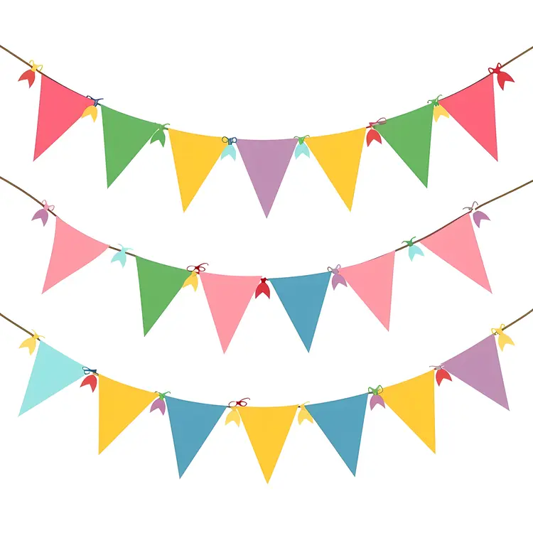 Colorful Bunting Flags for Festive Celebrations