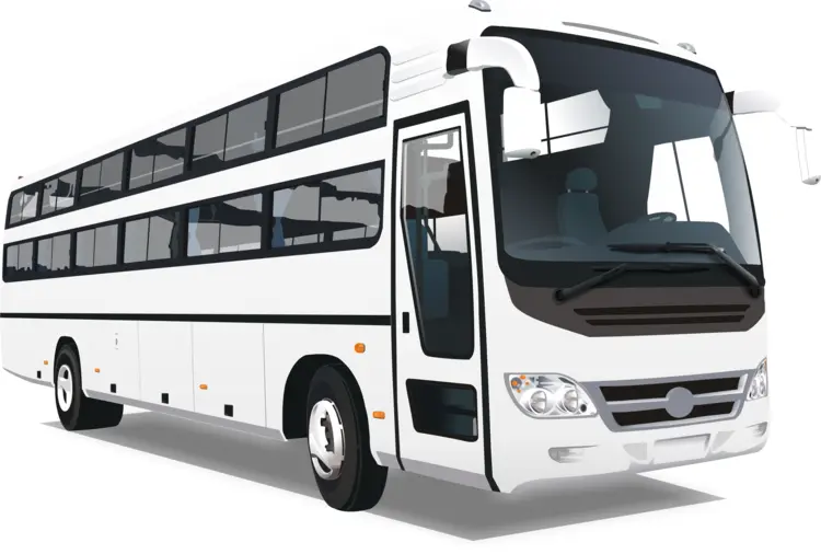 White Bus for Comfortable Travel