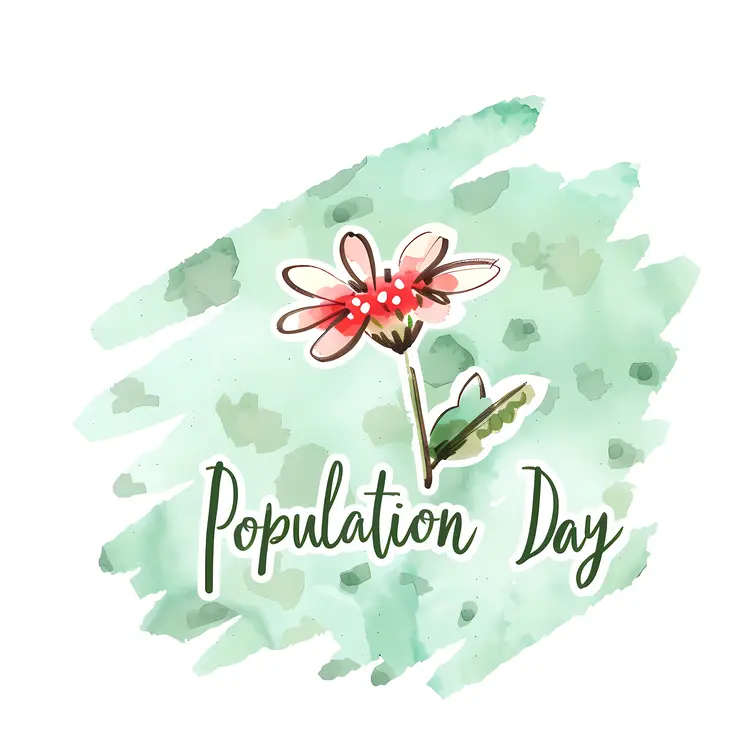 Red Flower for Population Day