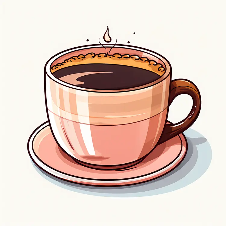 Hot Coffee Cup Illustration