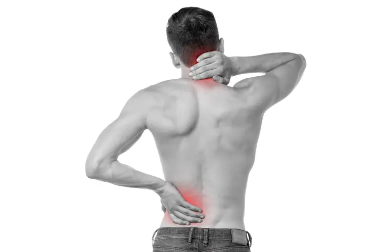 Man with Back and Neck Pain