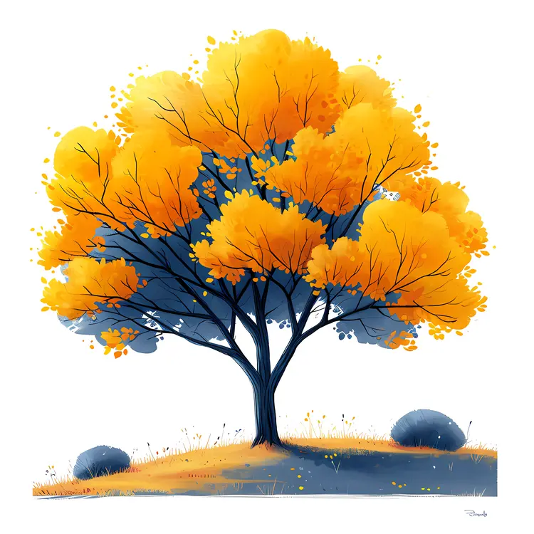 Yellow Tree in Autumn