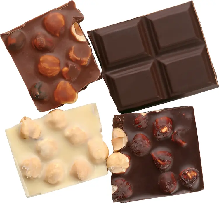 Assorted Chocolate Bars with Nuts