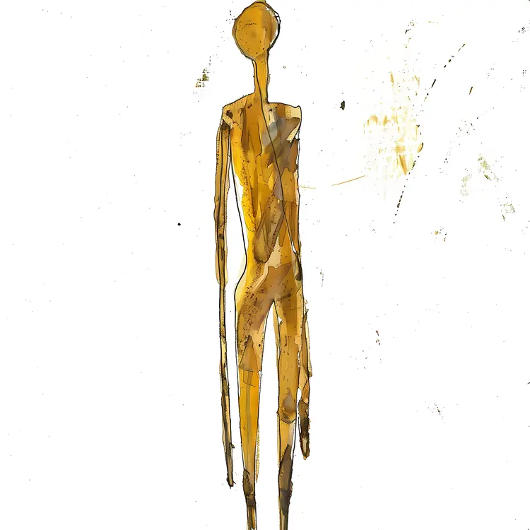 Minimalist Stick Figure Drawing