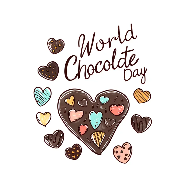 Heart-shaped Chocolates for World Chocolate Day