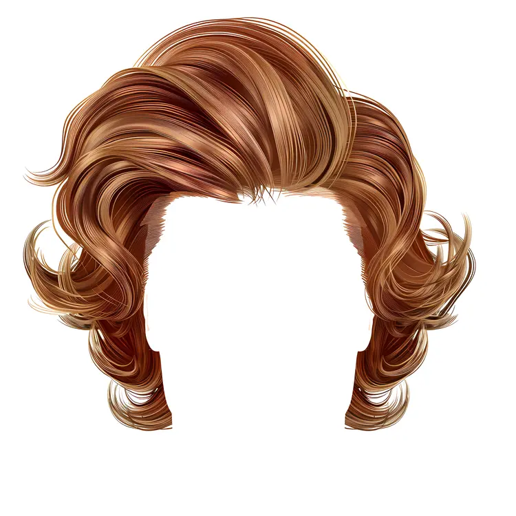 Stylish Brown Wavy Hair