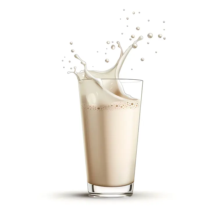 Glass of Milk with Splash