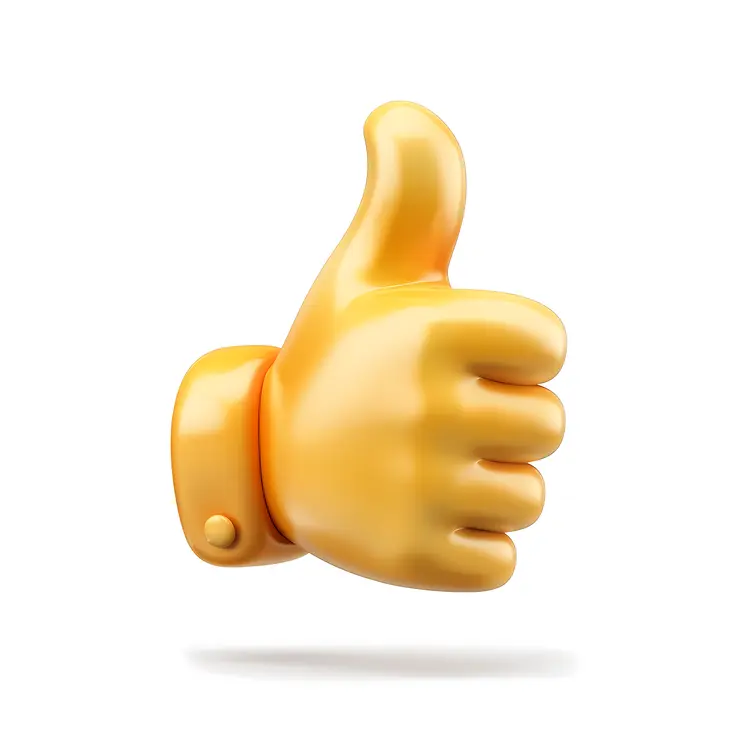 Thumbs Up Yellow Hand Approval