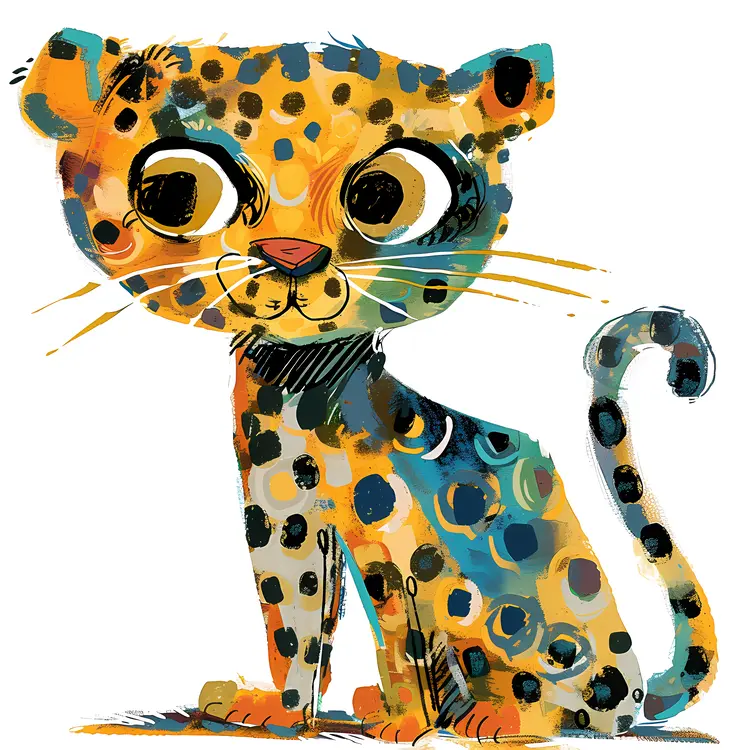 Cute Leopard Illustration