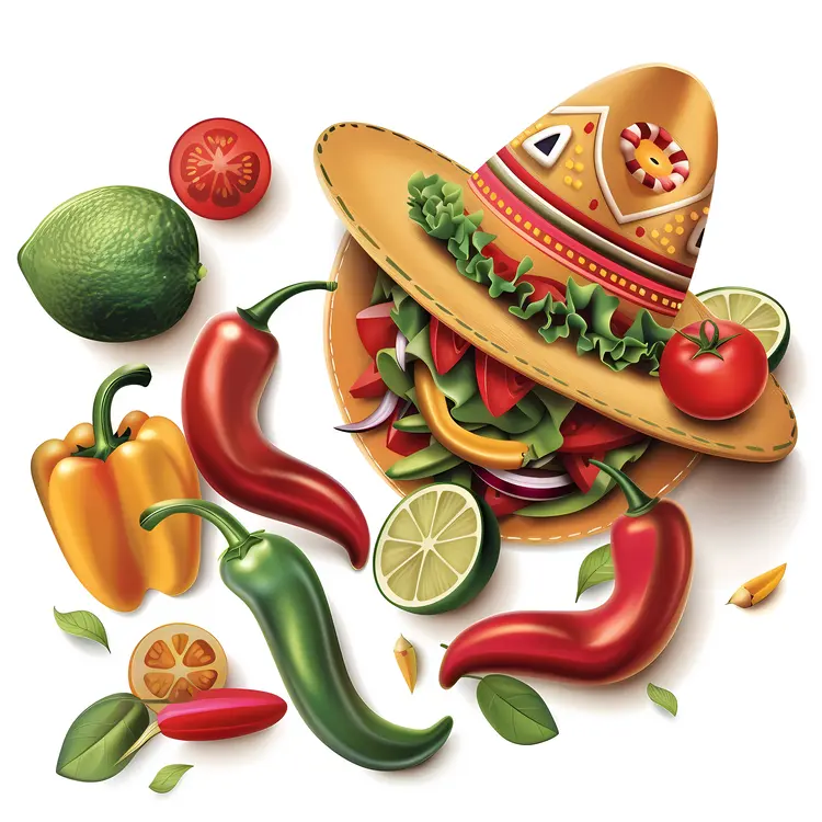 Sombrero with Mexican Vegetables