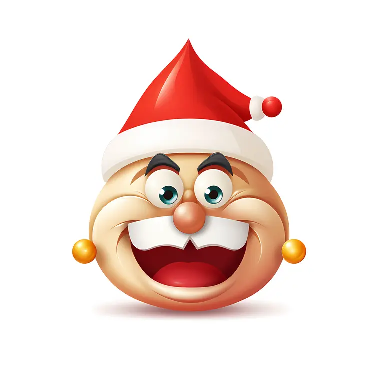 Smiling Santa Emoji