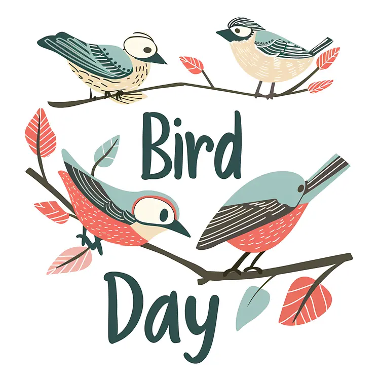 Bird Day Celebration Illustration