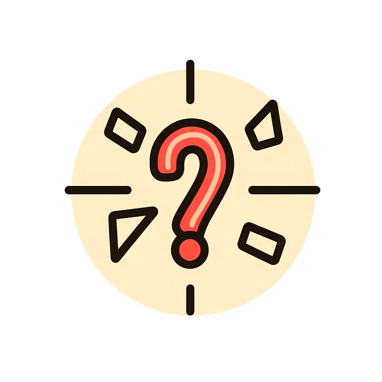 Colorful Question Mark Symbol