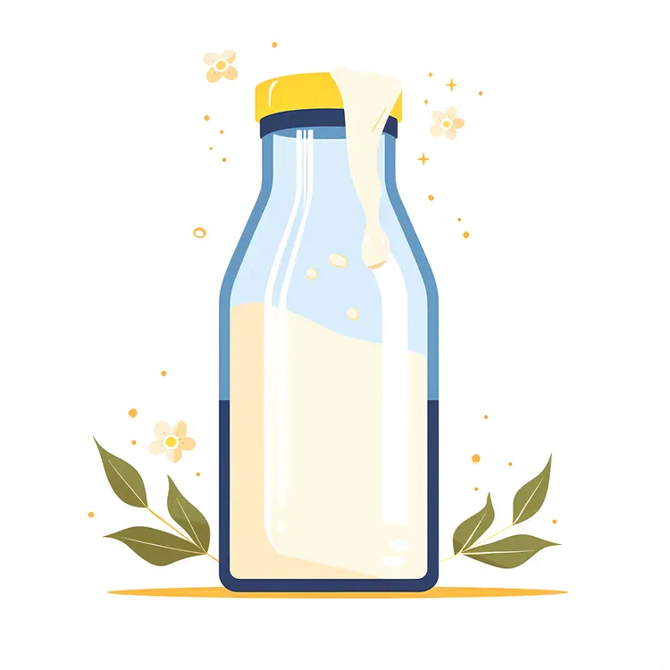 Milk Bottle Illustration