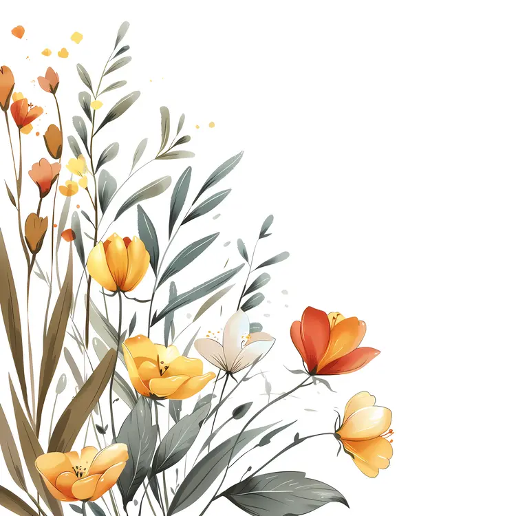 Yellow and Orange Flowers