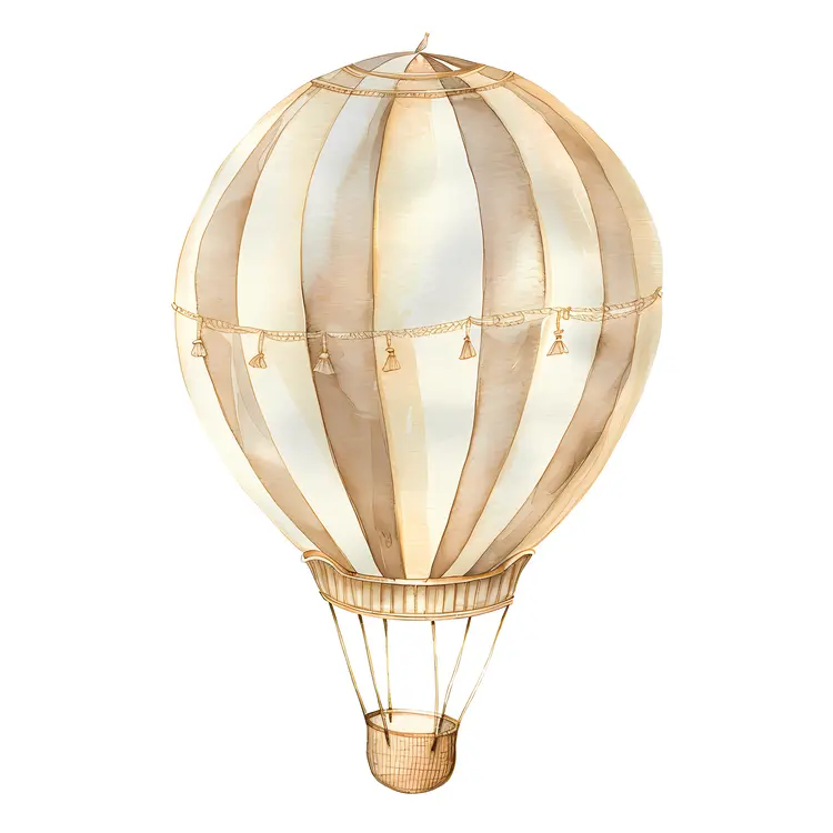 Tassel Vintage Hot Air Balloon