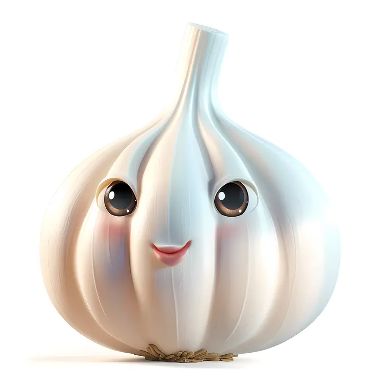 Cute Garlic Character