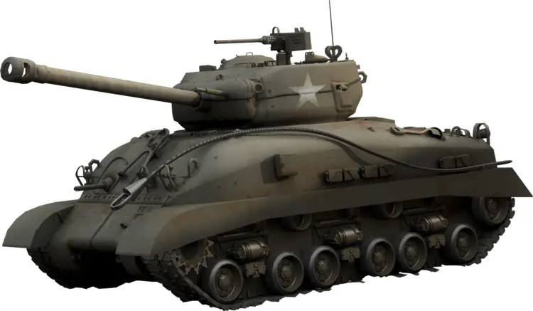 Military Tank with Heavy Armor