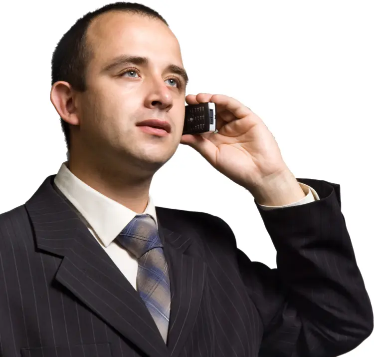 Businessman Talking on Phone