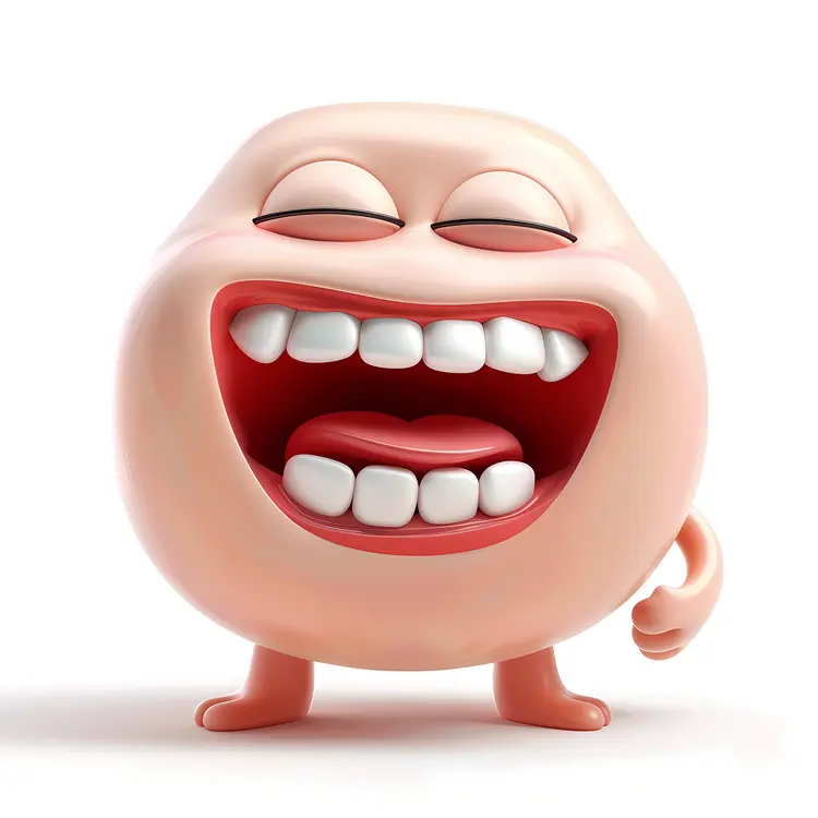 Happy Laughing Emoji Character