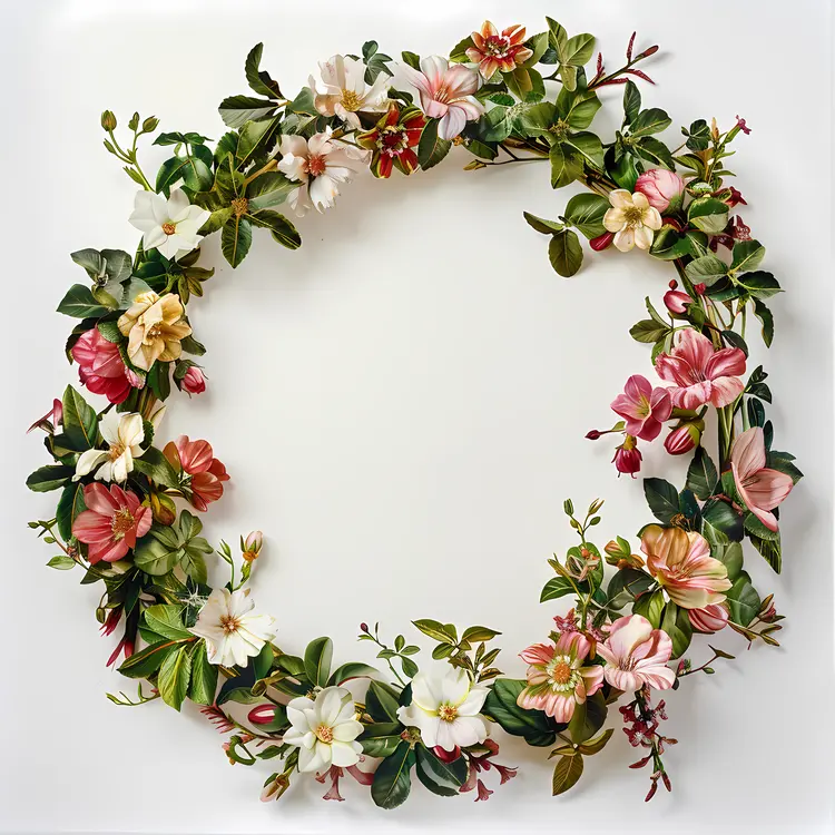 Colorful Floral Wreath