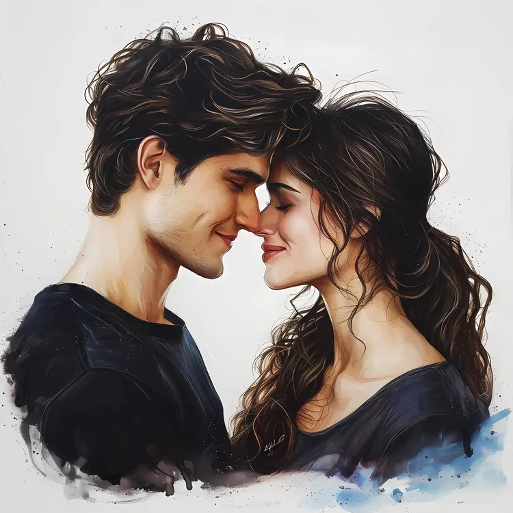 Romantic Couple in Color