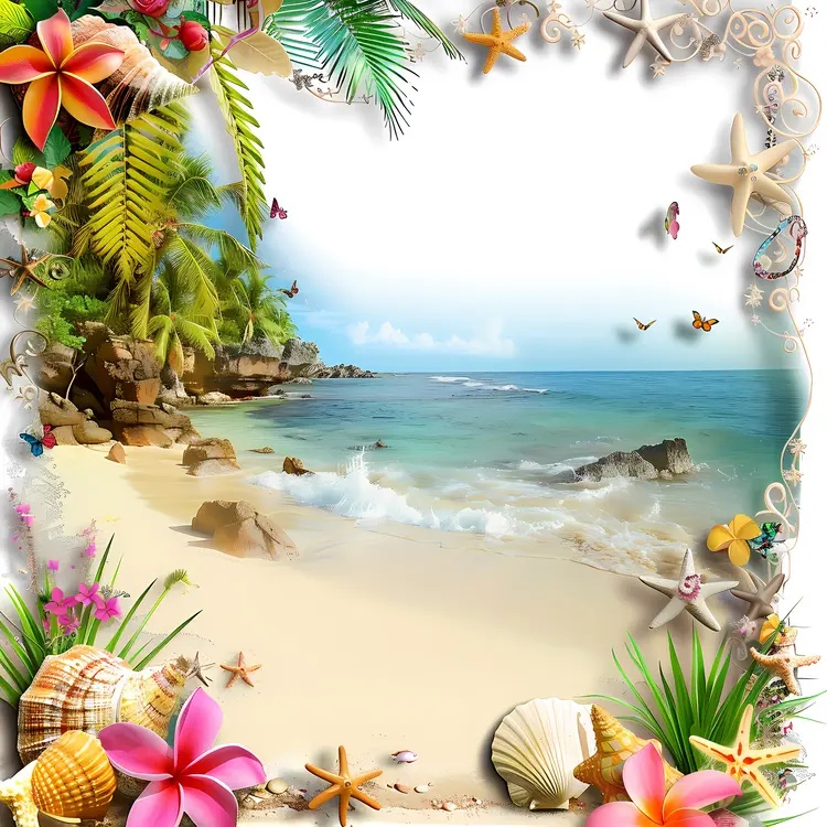 Tropical Beach Scene