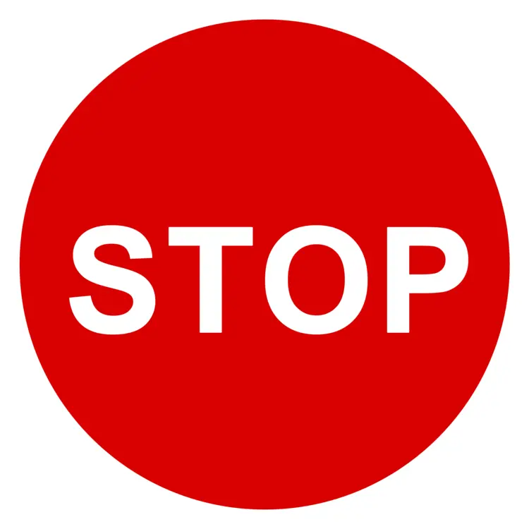 Red Stop Sign for Traffic Safety