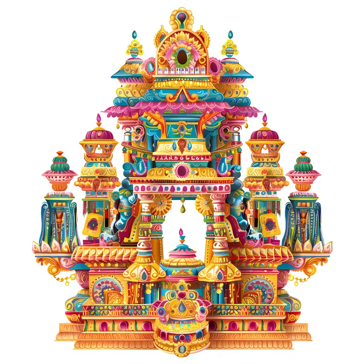 Intricate Doodle Temple