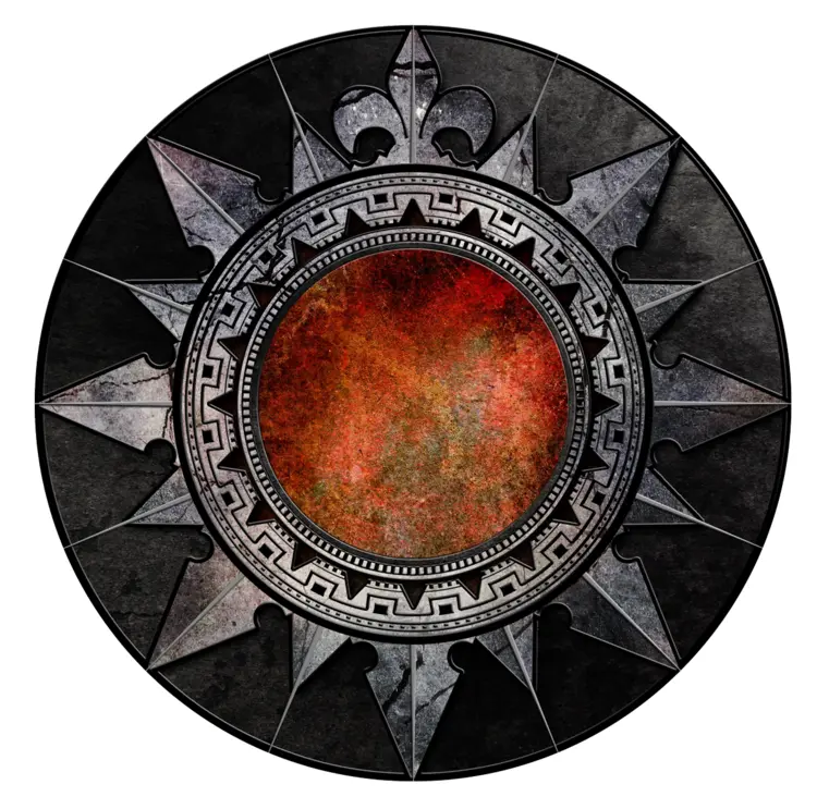Medieval Metallic Emblem Design