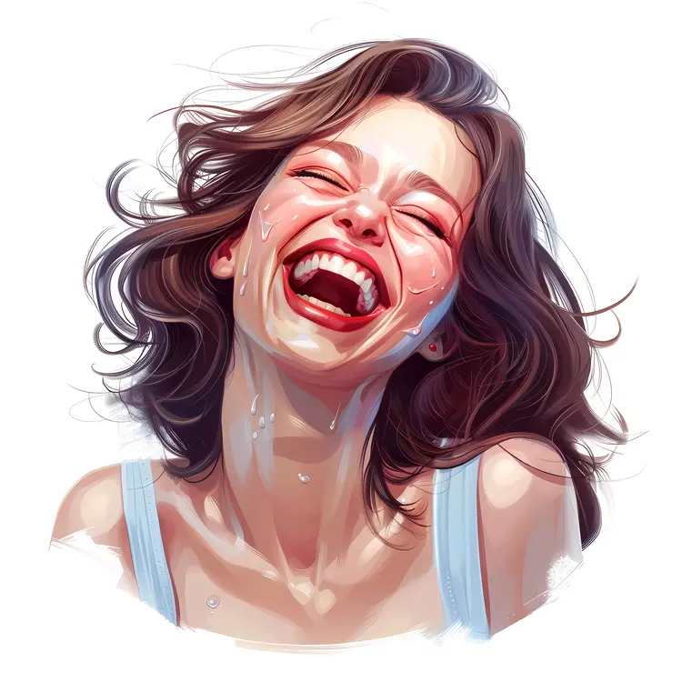 Joyful Laughing Woman
