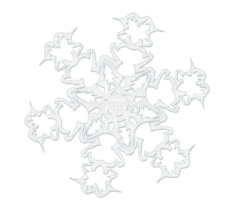 Transparent Snowflake Illustration