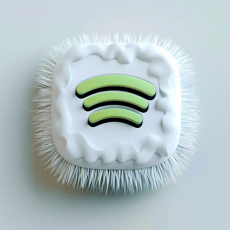 Furry White Spotify Logo