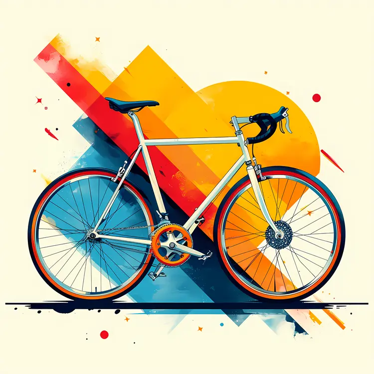 Colorful Bicycle Illustration