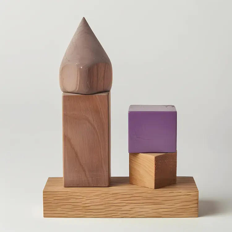 Geometric Wooden Blocks for Kids