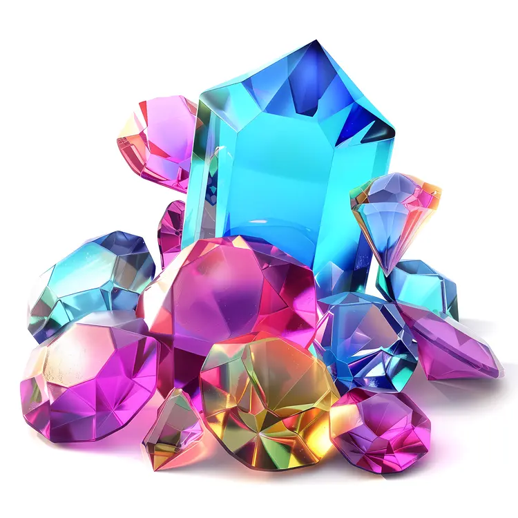 Colorful Sparkling Gems
