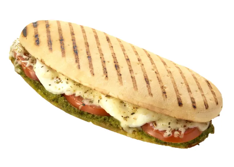 Grilled Panini with Cheese and Tomato