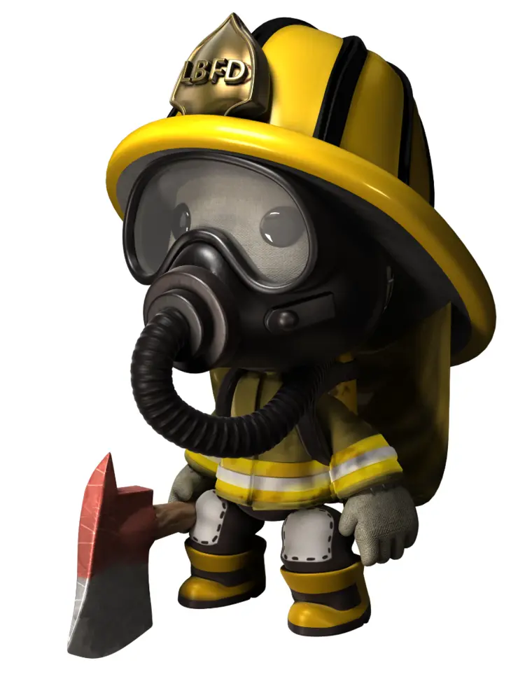 Firefighter Character Illustration