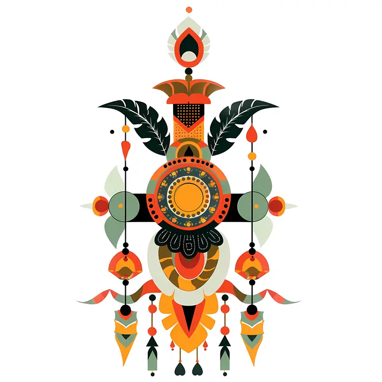 Colorful Ornate Decorative Art