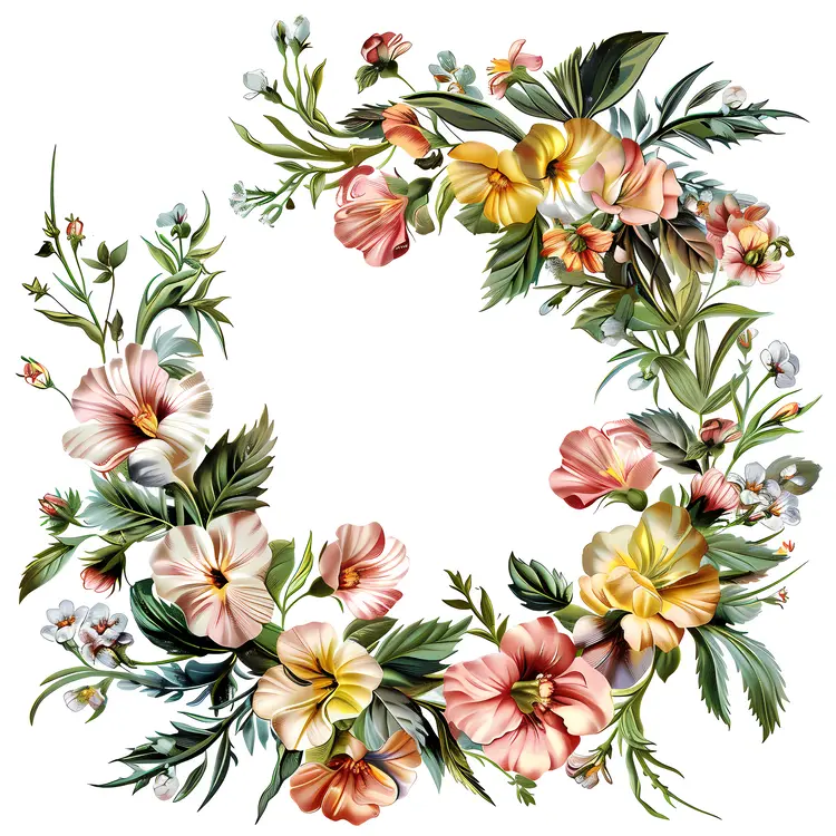 Pastel Floral Wreath