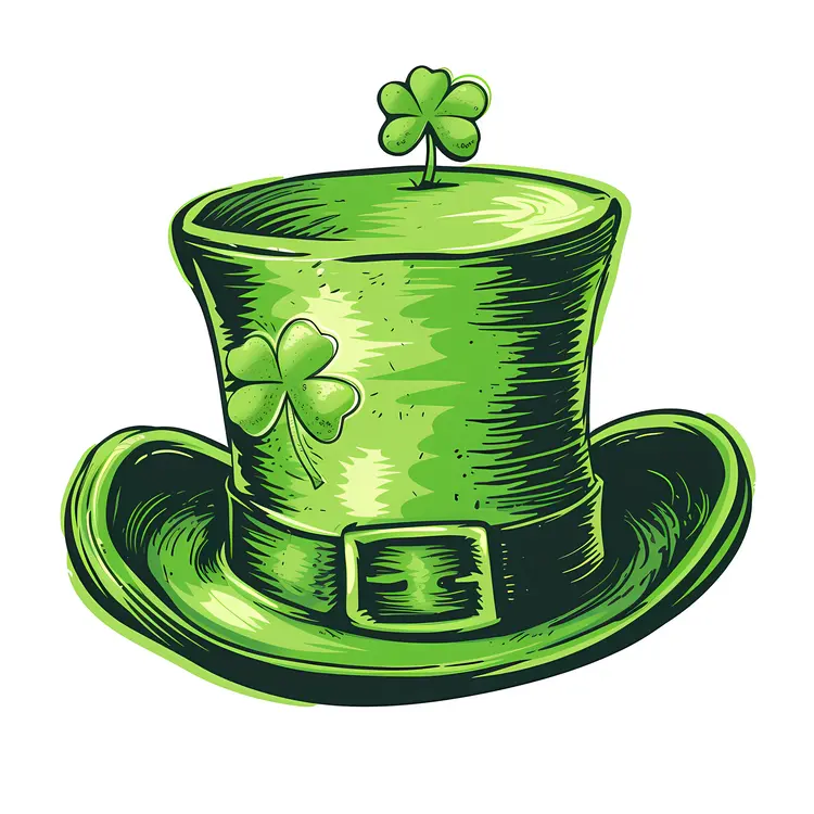 Green Hat with Shamrock