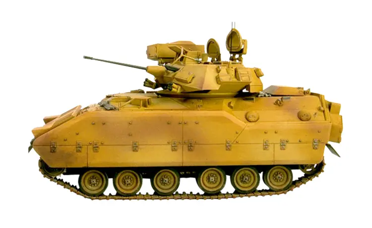 Yellow Armored Vehicle for Military Use