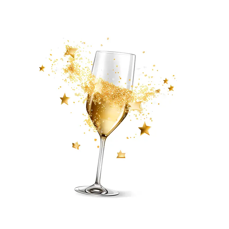 Sparkling Champagne Glass