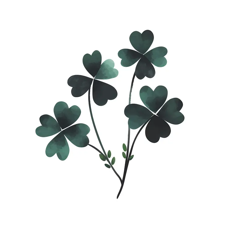 Black Clover Plant Illustration