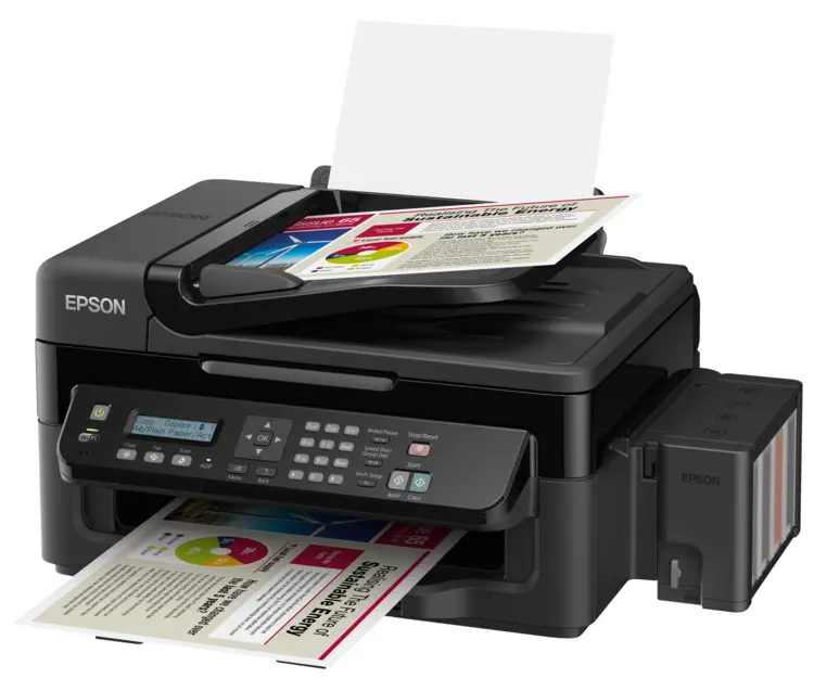 Epson Printer with Printed Documents